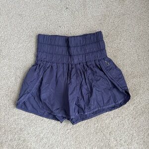 Free people movement high wasted shorts navy blue